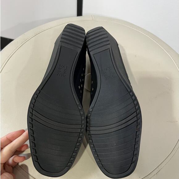 Naturalizer Black Brina Vented Slip-On Wedges Size 10 - Picture 3 of 4